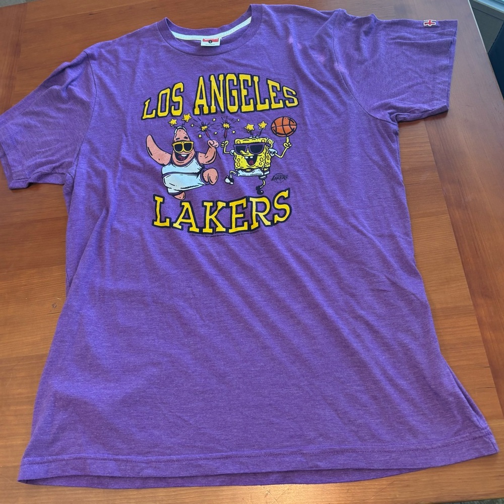 Homage Los Angeles Lakers Men's Large Purple T-Shirt NBA Official Apparel